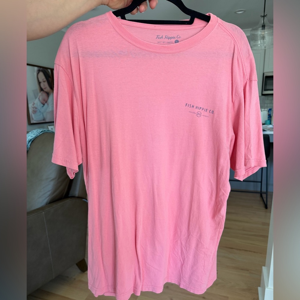 Fish hippie t shirt- Men’s Large